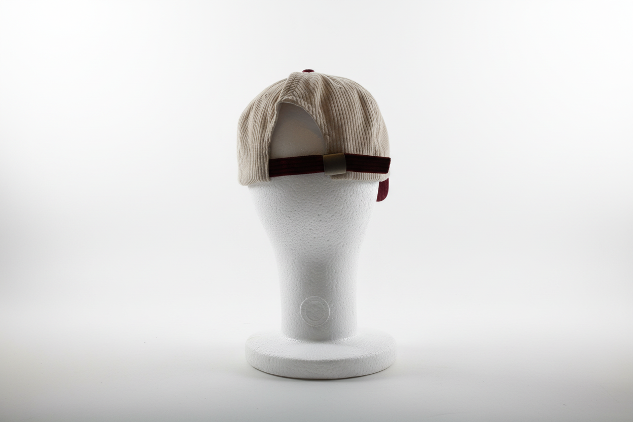 1913 Embroidered Hat | Crimson & Cream | DST