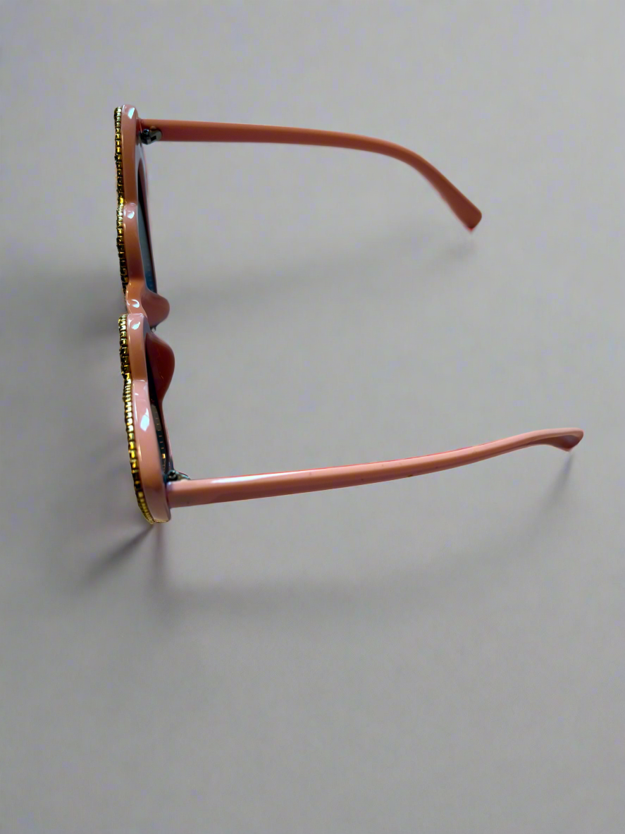 Glitter Heart Shaped Sunglasses