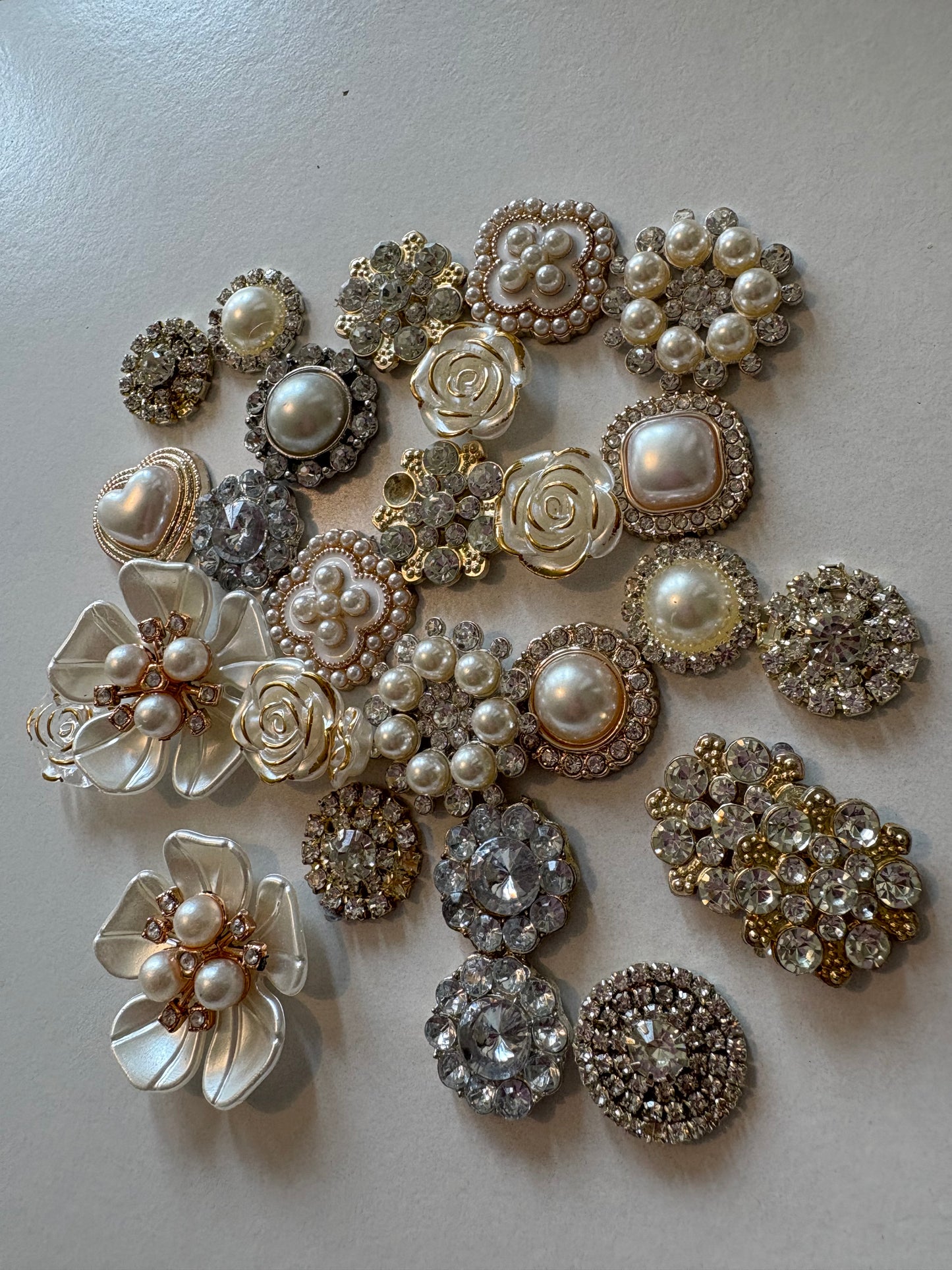 Bling Phone Case | Handmade Junk Case | Mirror | Brooches and Charms | iPhone & Samsung Cases