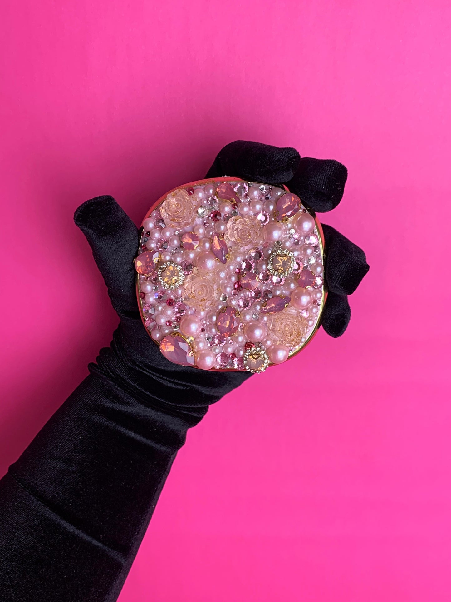 Embellished Compact Mirror