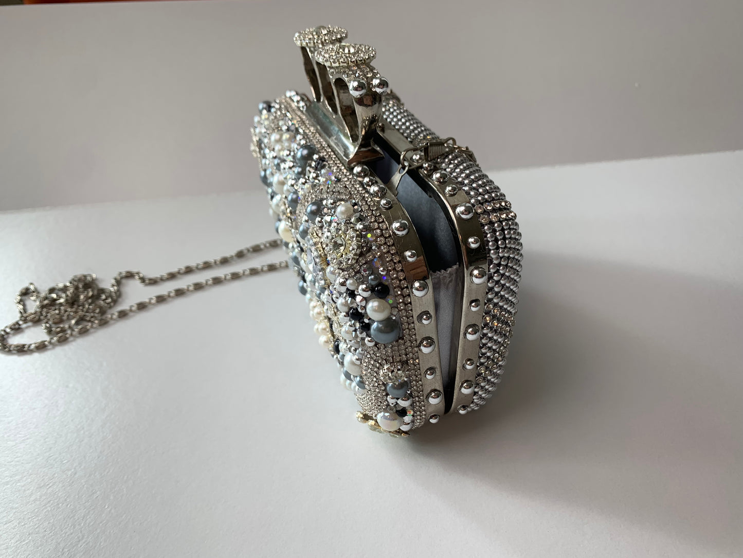 Upcycled Embellished Knuckle Evening Purse