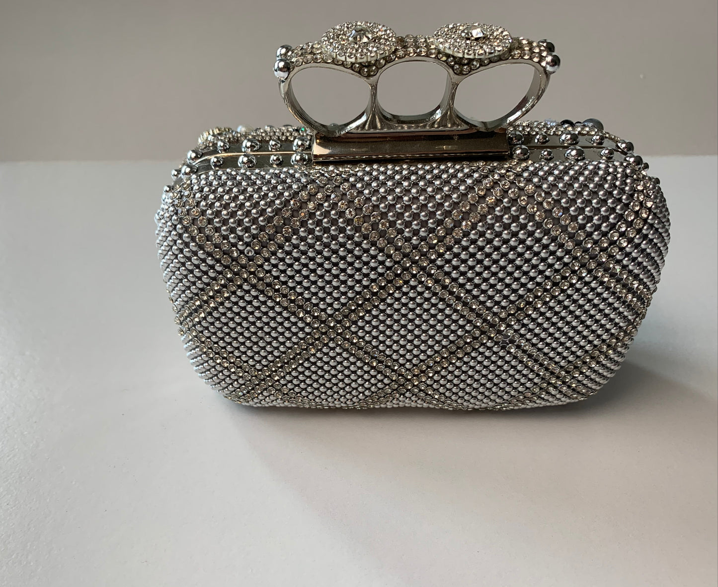 Upcycled Embellished Knuckle Evening Purse