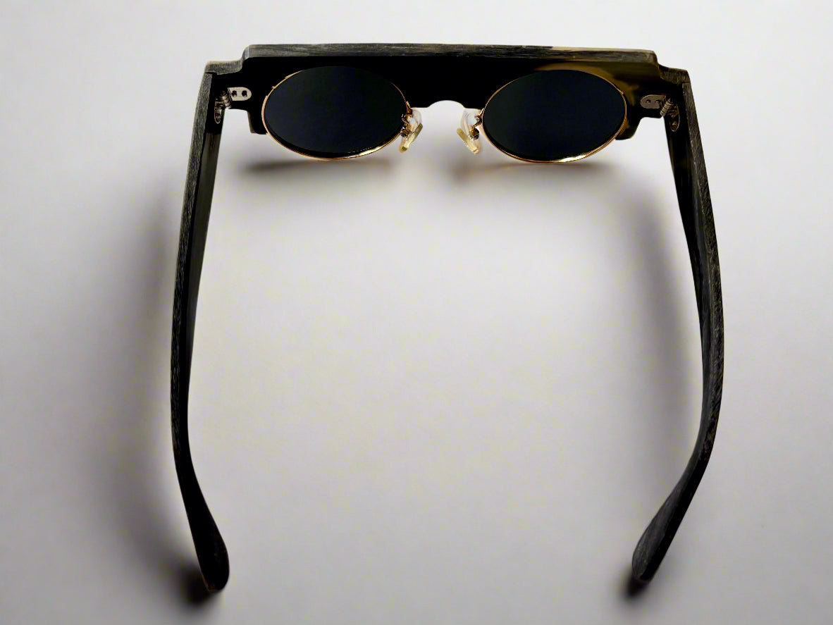 Steampunk Eyewear | Genuine Horn UV400 Sunglasses | Unique Luxury Eyewear |