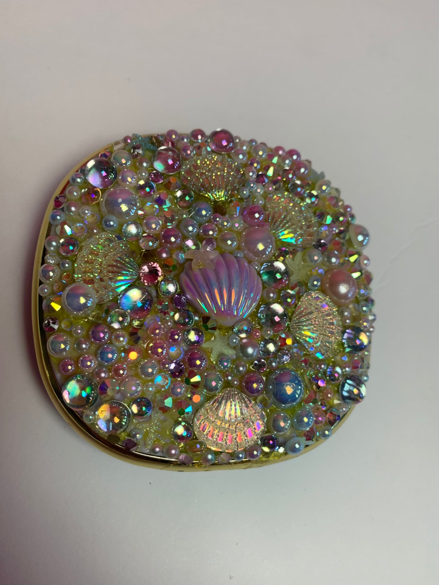 Mermaid Compact Size Mirror - Purple