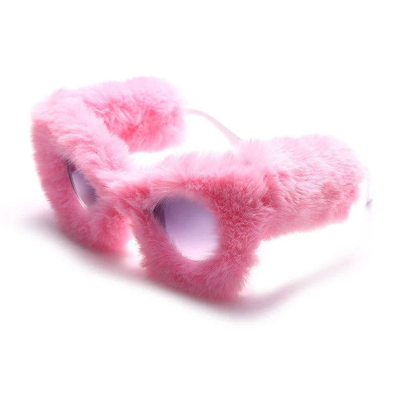 Fur - Trimmed Cat Eye Sunglasses