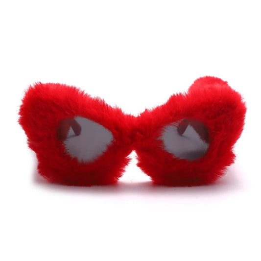 Fur - Trimmed Cat Eye Sunglasses