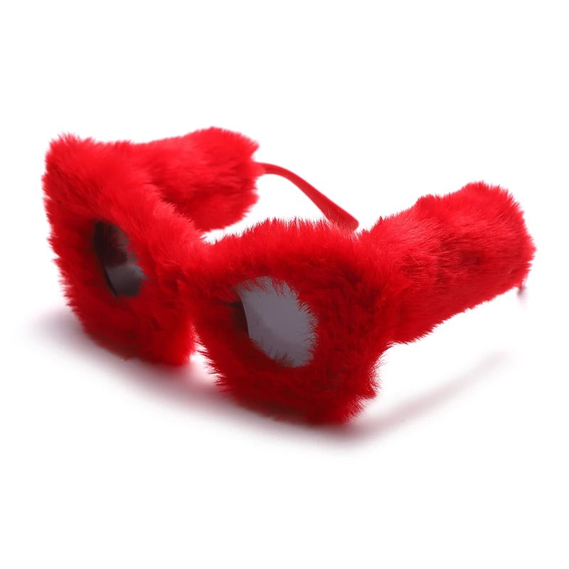 Fur - Trimmed Cat Eye Sunglasses