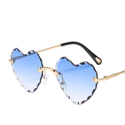 Rimless Heart Shaped Sunglasses